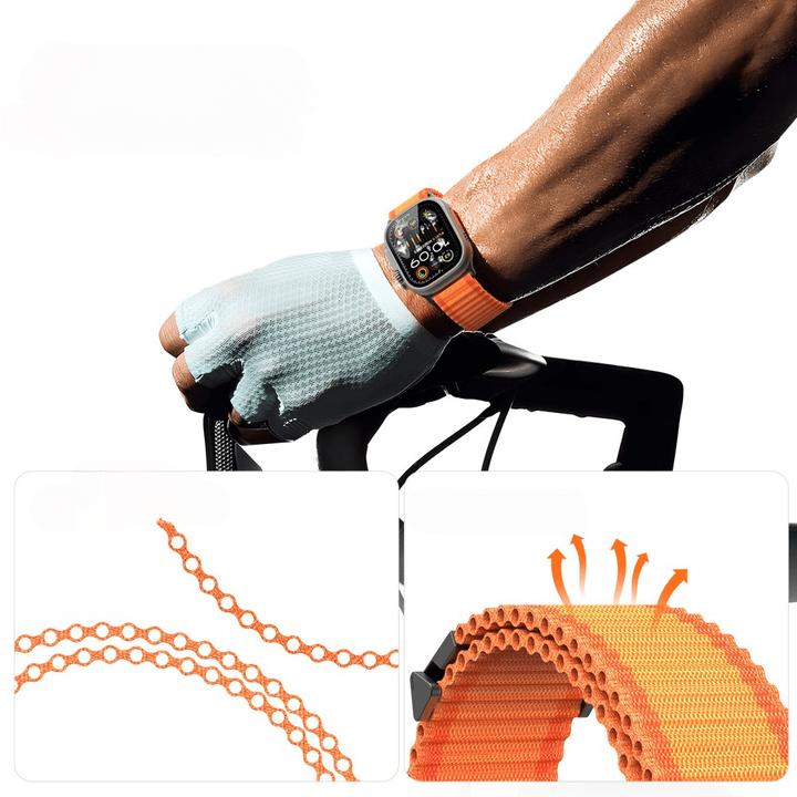 Produktbild Dux Ducis Ersatzarmband (44 mm, 45 mm, 42 mm, 49 mm, hautfreundliches Nylon, Apple Watch SE, Apple Watch Series 6, Apple Watch Series 5, Apple Watch Series 8, Apple Watch Series 3, Apple Watch Series 4, Apple Watch Series 9, Apple Watch Ultra 2, Apple Watch SE (2022/2023), Apple Watch Series 10, Apple Watch Series 7)