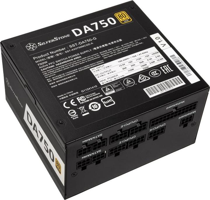 Immagine prodotto Silverstone SST-DA750-G Alimentatore 80 PLUS Gold, modulare - 750 Watt (750 W)