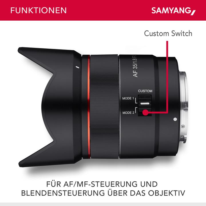 Actual product image Samyang AF 35mm f/1.8 Sony E-Mount (Sony E, full size)