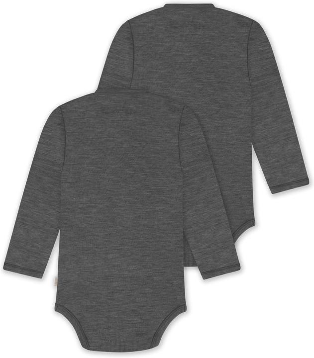 Immagine prodotto Normani Confezione da 2 body per neonato Basic Merino a maniche lunghe con bottoni - 9347 (56)
