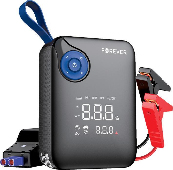 Actual product image Forever jump starter 4in1 JS-400 7200mAh black-blue (600 A, 7200 mAh)