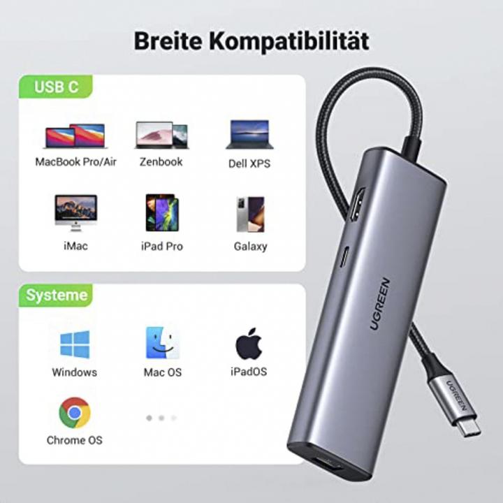 Image du produit Ugreen USB Hub 3.0 (USB-C, 5 Ports)
