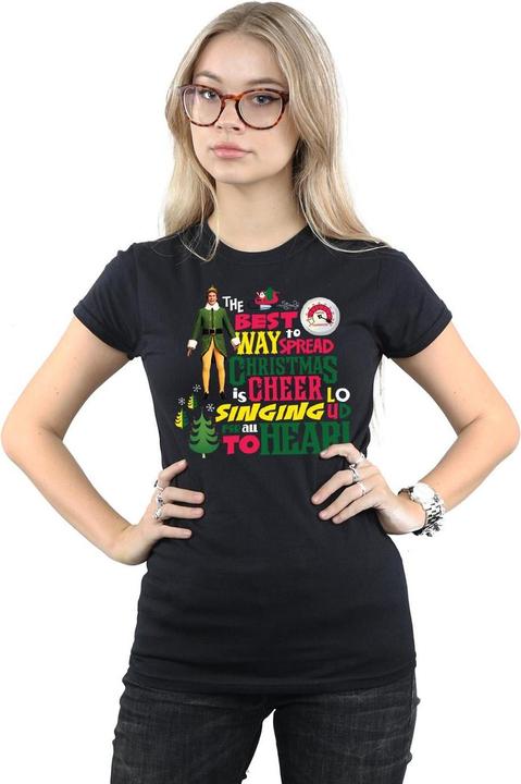 Immagine prodotto Elf Christmas Cheer Maglietta Donna (XL)