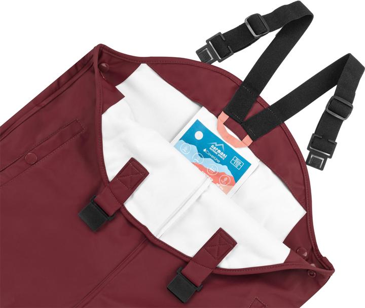 Immagine prodotto Normani Pantaloni da pioggia per bambini con bretelle "Skjolden" - 9251 (128)
