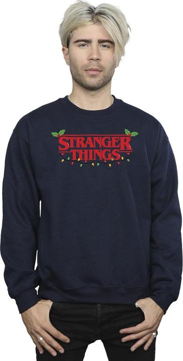 Actual product image Netflix Mens Stranger Things Christmas Lights Sweatshirt (S)
