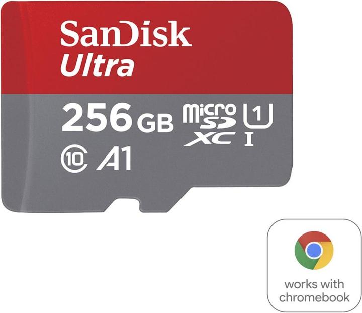 Actual product image SanDisk Ultra (256 GB, microSDXC, U1, UHS-I)