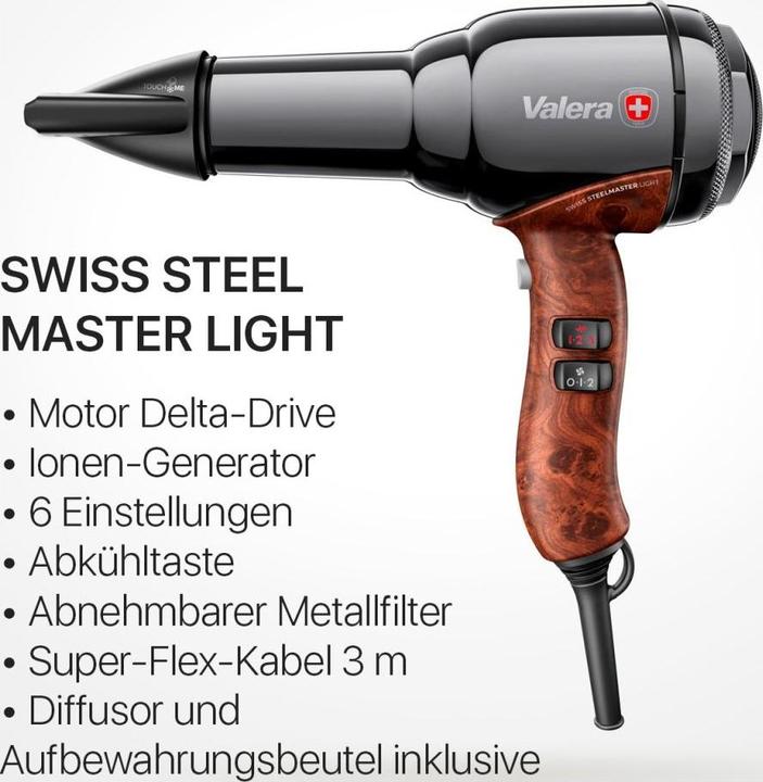Actual product image Valera Swiss Steel-Master "Light" BlackChrome