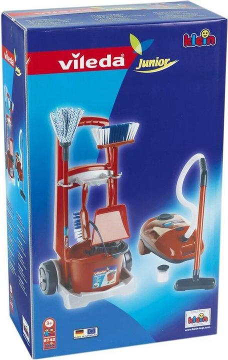 Image du produit Theo Klein Chariot à balais Vileda + aspirateur
