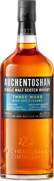 Actual product image Auchentoshan Three Wood (Single Malt, Scotch whisky, 1 x 70 cl)