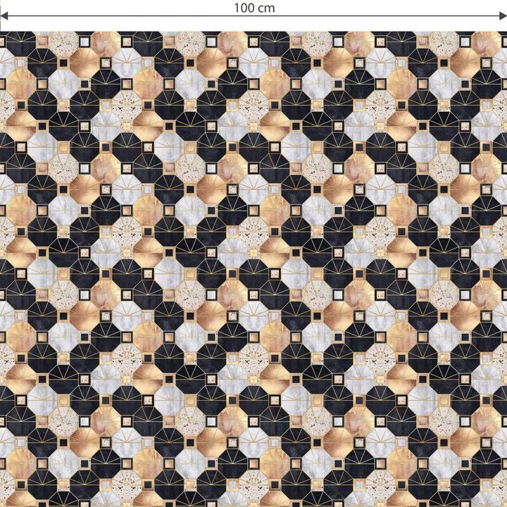 Image du produit Trenddeko Art déco : or et noir (100 x 150 cm)