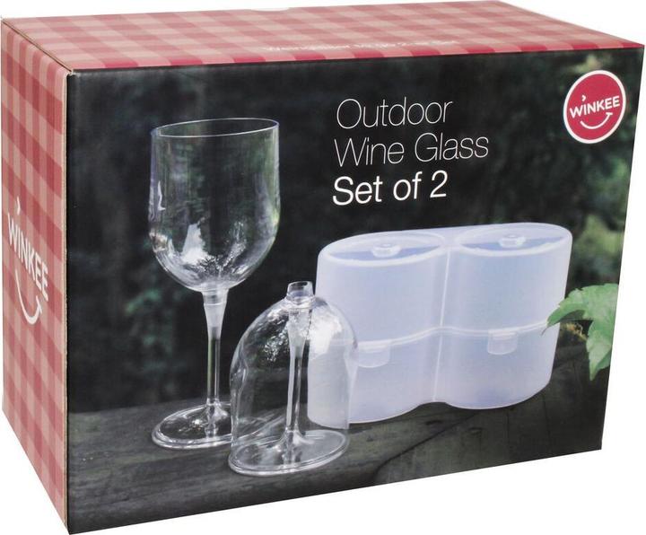 Winkee Weingläser to go 2-er Set (2 Occhiali, Bicchieri da vino rosso)