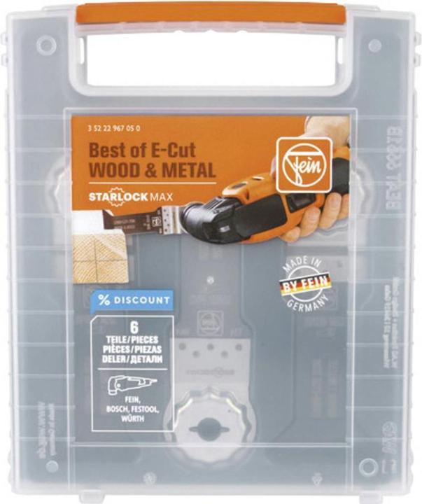 Actual product image Fein Plunge cut saw blade Best of E-Cut wood & metal, 6-piece