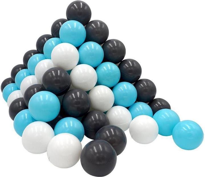 Produktbild Knorrtoys Bälleset ca. Ø6 cm - 100 balls/creme/grey/lightblue
