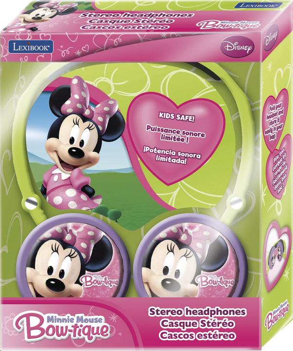 Image du produit Lexibook Casque stéréo Disney Minnie Mouse pour enfants, pliable, filaire, avec limiteur de volume