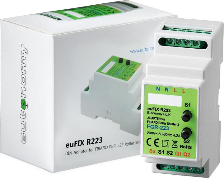 Eutonomy adattatore DIN euFIX R223 (con pulsante)