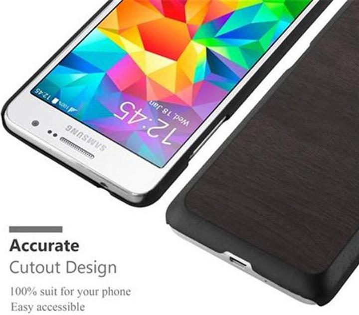Actual product image Cadorabo TPU Wooden Cover (Samsung Galaxy Grand Prime)