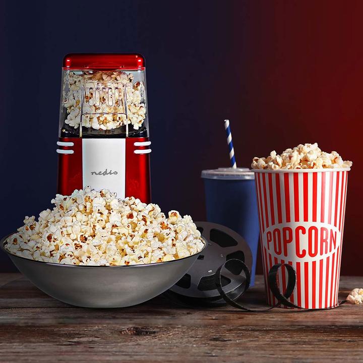 Image du produit Nedis Retro Popcorn Maschine, inkl. 2 Kino-Popcorn-Becher