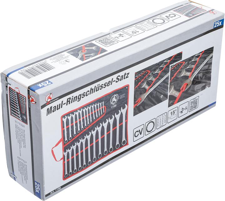 Produktbild BGS Maul-Ringschlüssel-Satz (32 mm, 19 mm, 6 mm, 12 mm, 24 mm, 14 mm, 22 mm, 16 mm, 23 mm, 10  mm, 21 mm, 18 mm, 27 mm, 7 mm, 31 mm, 17 mm, 11 mm, 15 mm, 26 mm, 30 mm, 8 mm, 28 mm, 9 mm, 29 mm, 13 mm, 20 mm, 25 mm)