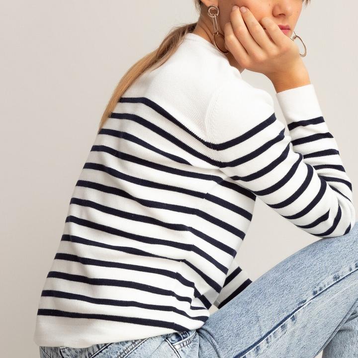 Image du produit La Redoute Collections Pull marin en coton biologique (M)