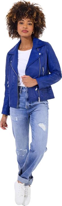 Actual product image Joe Browns Double Zip Leather Biker Jacket (44)