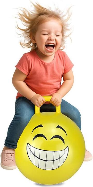 Actual product image Jamara Hop Ball Smile - Funnel Ball - Boy/Girl - 1 year(s) - Yellow - 407 g