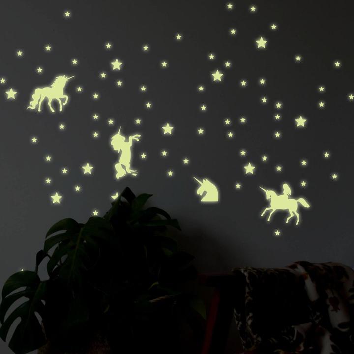 Immagine prodotto Trenddeko Set di stelle luminose e unicorni (21 x 28 cm)