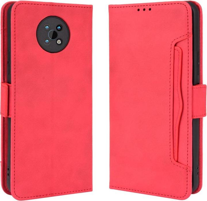 Produktbild Cover-Discount Nokia G50 - Etui mit vielen Kartenfächer rot (Motorola Moto G50)