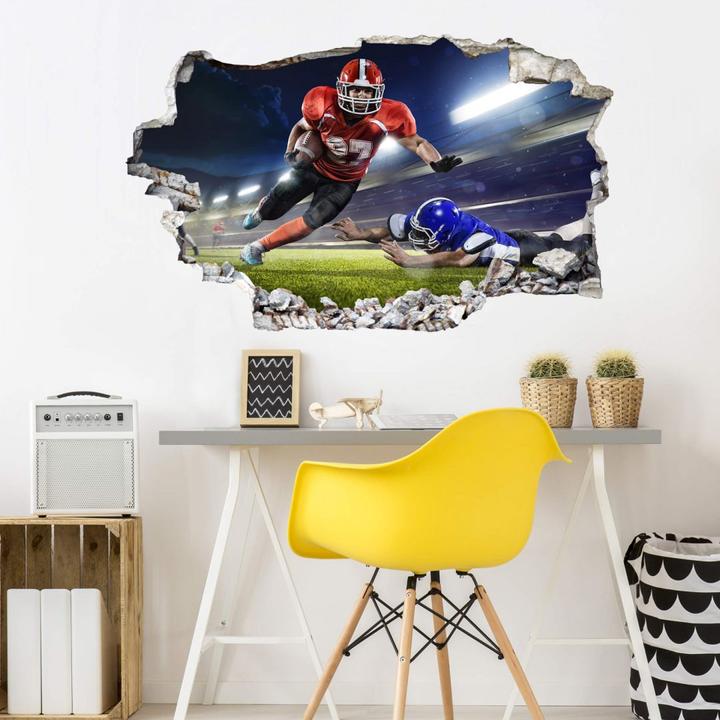 Produktbild Trenddeko 3D American Football Spieler 01 (120 x 73 cm)