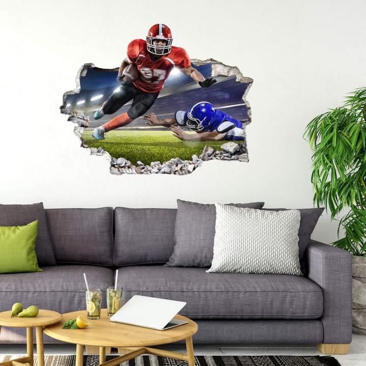 Immagine prodotto Trenddeko 3D giocatore di calcio americano 02 (100 x 79 cm)