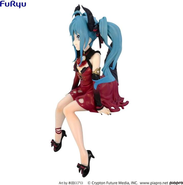 Actual product image Furyu HATSUNE MIKU - Villain Couleur Rouge - Statuette Noodle Stopper 16cm