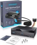 Actual product image Graugear Multi front panel 4-fold + card reader USB,SD,Micro (4 Ports)