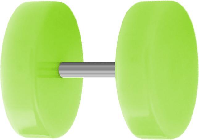 Image du produit Star Piercing Faux plug vert (sans laiton, Acrylique)