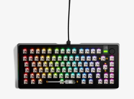 Image du produit Glorious Clavier de jeu GMMK 3 Pro 75 % personnalisé - Barebone, disposition ISO, noir (DE, Filaire)