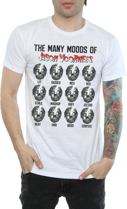 Actual product image Absolute Cult Mens The Many Moods Of Jason Voorhees T-Shirt (S)