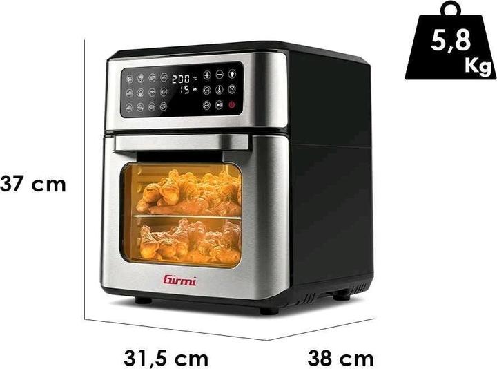 Actual product image Girmi FG97 Air Fryer Oven 1700 Watt