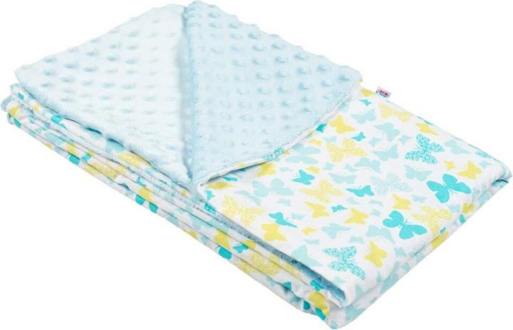 Actual product image New Baby Babydecke blau 80x102 cm (80 x 102 cm)