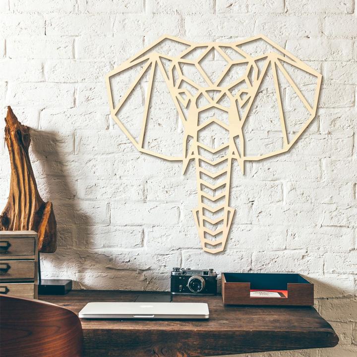 Produktbild Trenddeko Origami Elefantenkopf (50 x 50 cm)