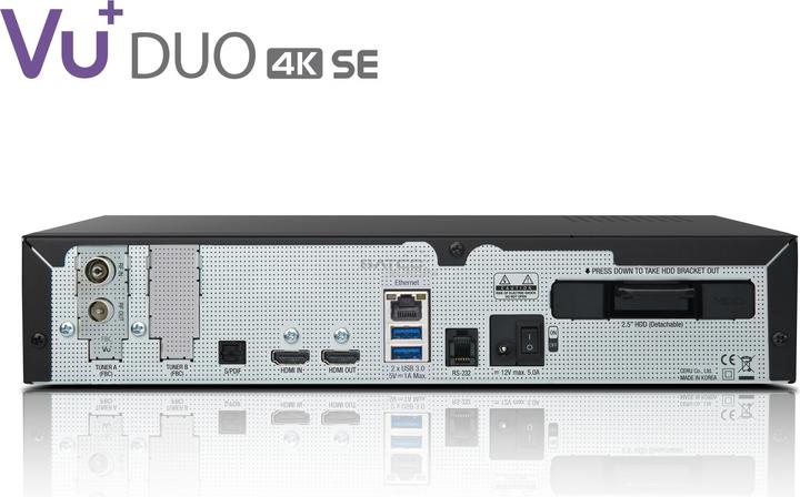 Image du produit Vu+ Duo 4K SE (4 Go, DVB-C, Arbre CI)