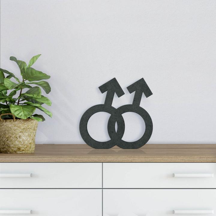 Produktbild Trenddeko Gender-Symbol Homo Männer (26 x 25 cm)