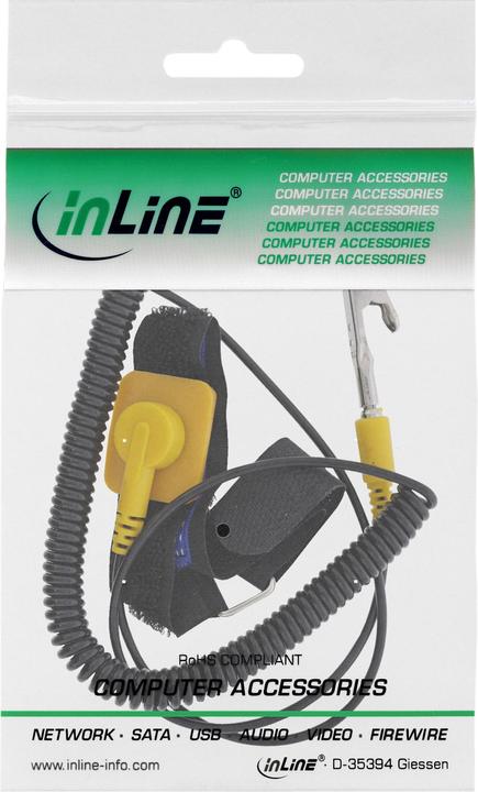 Actual product image InLine Antistatic wrist cuff