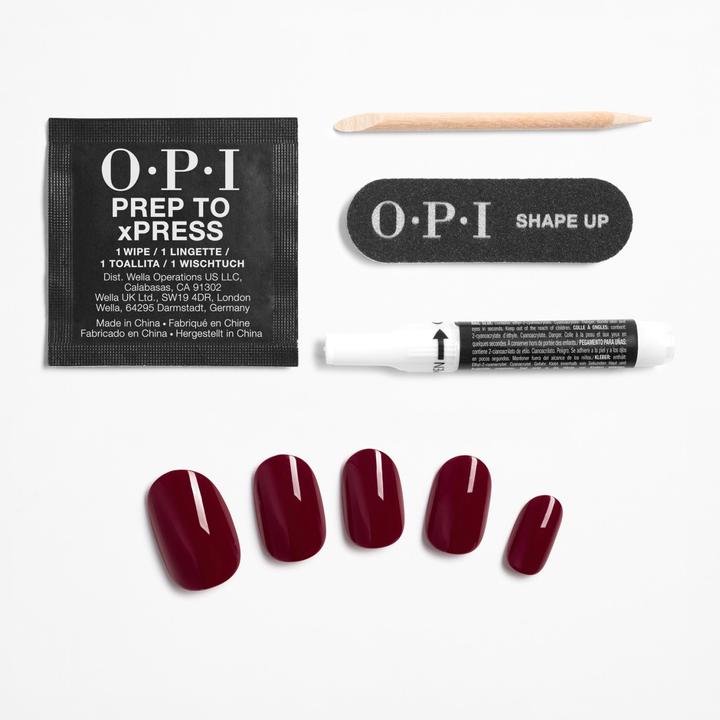 Actual product image OPI Xpress/On Nail Art (Malaga Wine, Gel-Effect Nail Polish)