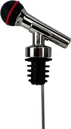 Image du produit Winkee Drinks Markers - Microphone Bottle Stop and Pourer (Bouchon de vin, Verseur de vin)