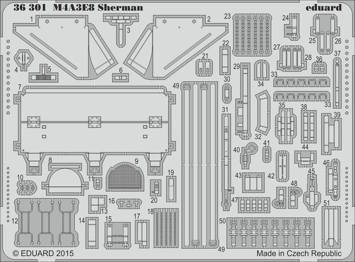 Eduard M4A3E8 Sherman for Tamiya