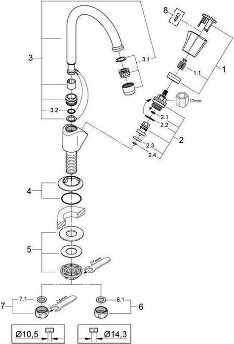 Produktbild Grohe 20393001 Badarmatur
