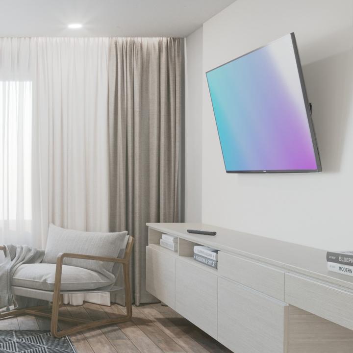 Image du produit Hama Support TV mural, inclinable, 305 cm (120") jusqu'à 100 kg, distance du mur 2,8 cm (Mur, 120", 100 kg)