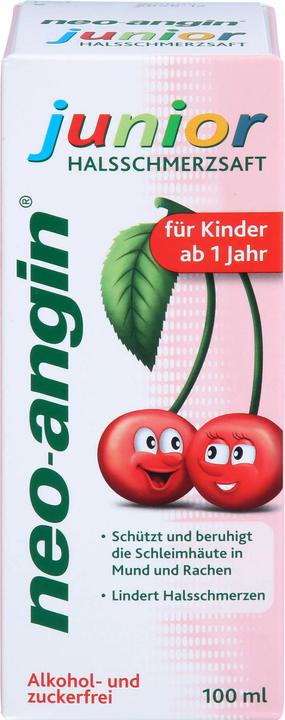 Actual product image Klosterfrau neo-angin junior sore throat juice for children from 1 year, 100 ml solution (1 Piece)