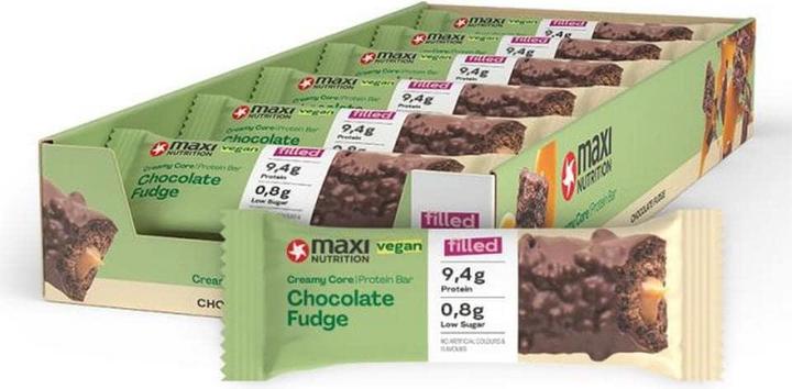 Maxi Nutrition MAXI N. Protein Bar 125349 Chocolate Fudge Vegan 12x45g (Chocolate, 12 pcs., 680 g)