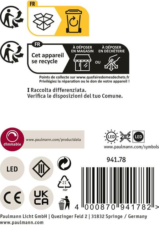 Productafbeelding Paulmann Plug&Shine wereldbol (575 lm, IP67)