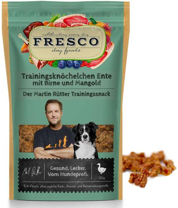 Actual product image Fresco Martin Rütter Training Knuckles Duck, Pear&Lentil, 150 g (1 pcs., 150 g)