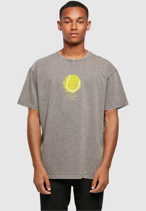 Actual product image Merchcode Its Tennis Time Acid Washed Oversized Tee - 112911 (L)